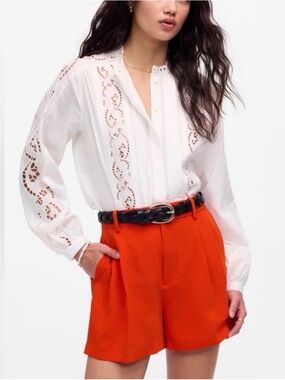 Madewell Size 2 Crepe pleated short